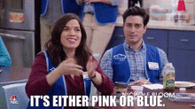 superstore amy sosa its either pink or blue pink or blue gender reveal