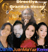 a group of people standing next to each other with the name danith juanmayazkerer at the bottom