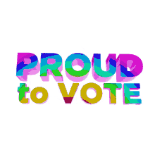 lcv proud to vote proud voter rainbow lgbtq