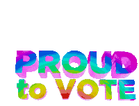 Lcv Proud To Vote Sticker - Lcv Proud To Vote Proud Voter Stickers