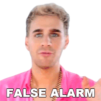 False Alarm Brad Mondo Sticker - False Alarm Brad Mondo Panic Over Stickers