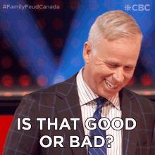 Is That Good Or Bad Gerry Dee GIF - Is That Good Or Bad Gerry Dee Family Feud Canada GIFs