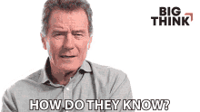 How Do They Know Bryan Cranston GIF - How Do They Know Bryan Cranston Big Think GIFs