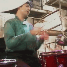 Playing Drums Clem Burke GIF - Playing Drums Clem Burke Blondie GIFs