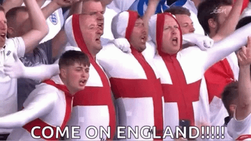 England Fans World Cup Come On England England | GIF | PrimoGIF