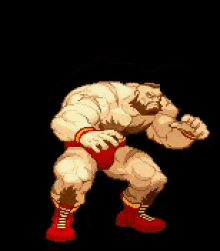 Zangief Straight Flexing GIF - Street Fighter Zangief Muscle GIFs