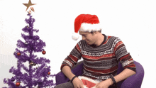 Santa Hat Mike Channell GIF - Santa Hat Mike Channell Outside Xbox GIFs
