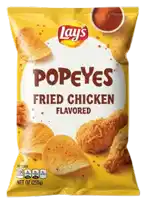 a bag of popeyes fried chicken flavored chips