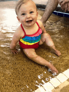 Pool Baby GIF - Pool Baby Splash GIFs