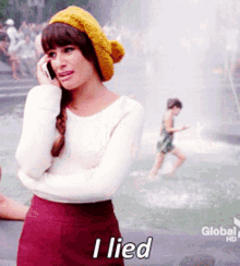 Glee Rachel Berry GIF - Glee Rachel Berry I Lied GIFs