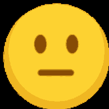 a pixel art of a smiley face with a slight smirk on its face