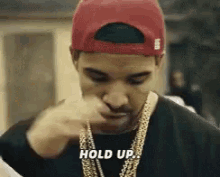 Drake Holdup GIF - Drake Holdup Wait GIFs