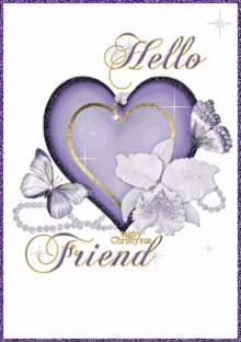 Hello Friend Heart GIF - Hello Friend Heart Butterflies GIFs