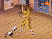 Fighting Off Robots April O'Neil GIF - Fighting Off Robots April O'Neil Teenage Mutant Ninja Turtles GIFs