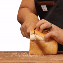 slicing a loaf of bread joshua walbolt lovefoodmore with joshua walbolt cutting a loaf bread preparing food