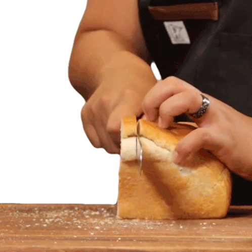 Slicing A Loaf Of Bread Joshua Walbolt Sticker - Slicing A Loaf Of Bread Joshua Walbolt Lovefoodmore With Joshua Walbolt Stickers