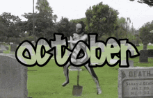October Skeleton GIF - October Skeleton Dancing GIFs