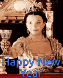 Happy New Year Toast GIF - Happy New Year Toast Drink Up GIFs