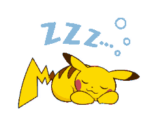 sleepy pikachu