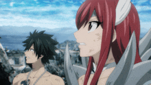 a man and a woman standing next to each other