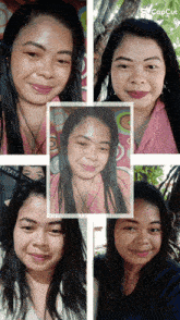 a woman 's face is shown in a collage with the words capcut at the bottom