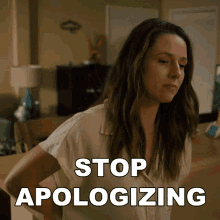 Stop Apologizing Stella Baxter GIF
