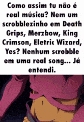 a picture of a person with the words " como assim tu não é real musica "