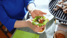 Lettuce Wrap Emily Kim GIF - Lettuce Wrap Emily Kim Maangchi GIFs