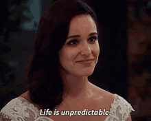 brooklyn nine nine amy santiago life is unpredictable you dont know whats gonna happen in life melissa fumero