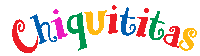 the word chiquititas is written in a colorful font