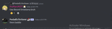 a screenshot of a discord conversation between peelaidextortioner and promaremcf1