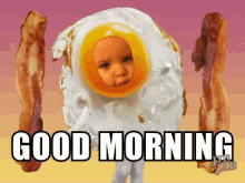 good morning bacon and eggs dance dancing breakfast happy