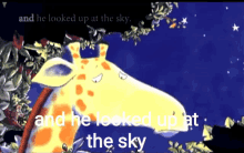 Giraffes Cant Dance And He Looked Up At The Sky GIF - Giraffes Cant Dance And He Looked Up At The Sky GIFs