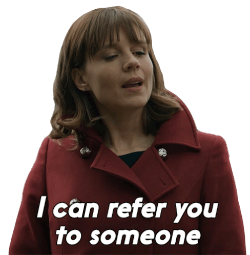 I Can Refer You To Someone Kristen Bouchard Sticker - I Can Refer You To Someone Kristen Bouchard Katja Herbers Stickers