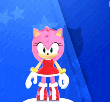 Sonic Rumble Amy Rose GIF - Sonic Rumble Amy Rose Wave GIFs