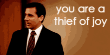 You Are A Thief Of Joy Michael Scott GIF - You Are A Thief Of Joy Michael Scott The Office GIFs