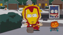 Modern Trick Or Treating GIF - Southpark Iron Man Thor GIFs