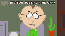 Did You Just Flip Me Off Mr Mackey GIF - Did You Just Flip Me Off Mr Mackey South Park GIFs