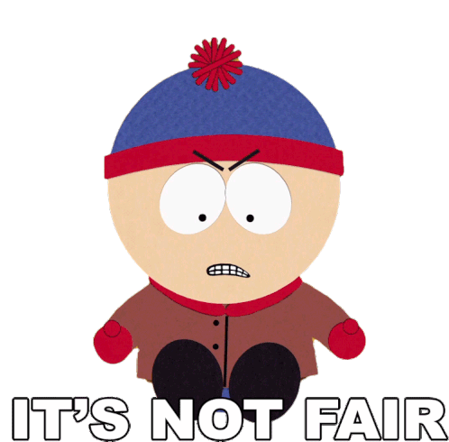 Its Not Fair Stan Marsh Sticker - Its Not Fair Stan Marsh South Park Stickers