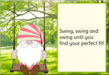 swinging gnome