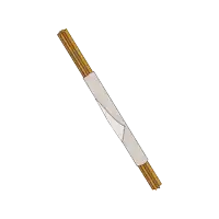 a drawing of a stick wrapped in a white cloth