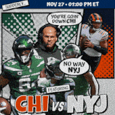New York Jets Vs. Chicago Bears Pre Game GIF