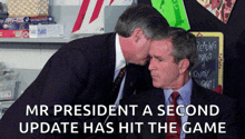 mr president a second update has hit the game written on a poster
