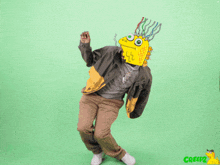 a green screen with creep2 written on the bottom