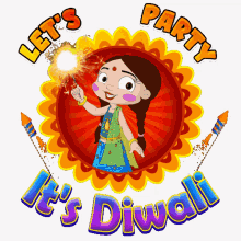 Lets Party Its Diwali Chutki GIF - Lets Party Its Diwali Chutki Chhota Bheem GIFs