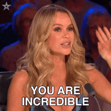 You Are Incredible Amanda Holden GIF - You Are Incredible Amanda Holden Britain'S Got Talent GIFs