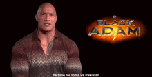 a group of people holding flags with the words it 's time for india vs pakistan at the bottom