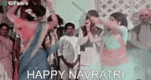 Happy Navratri Gifkaro GIF - Happy Navratri Gifkaro Traditional Dance GIFs