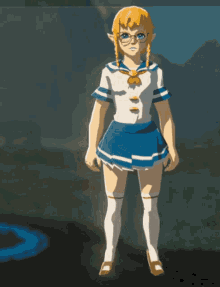 Linkle Glasses And Uniform GIF - Linkle Glasses And Uniform GIFs