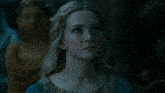 a close up of a woman 's face with the name martinn on the bottom